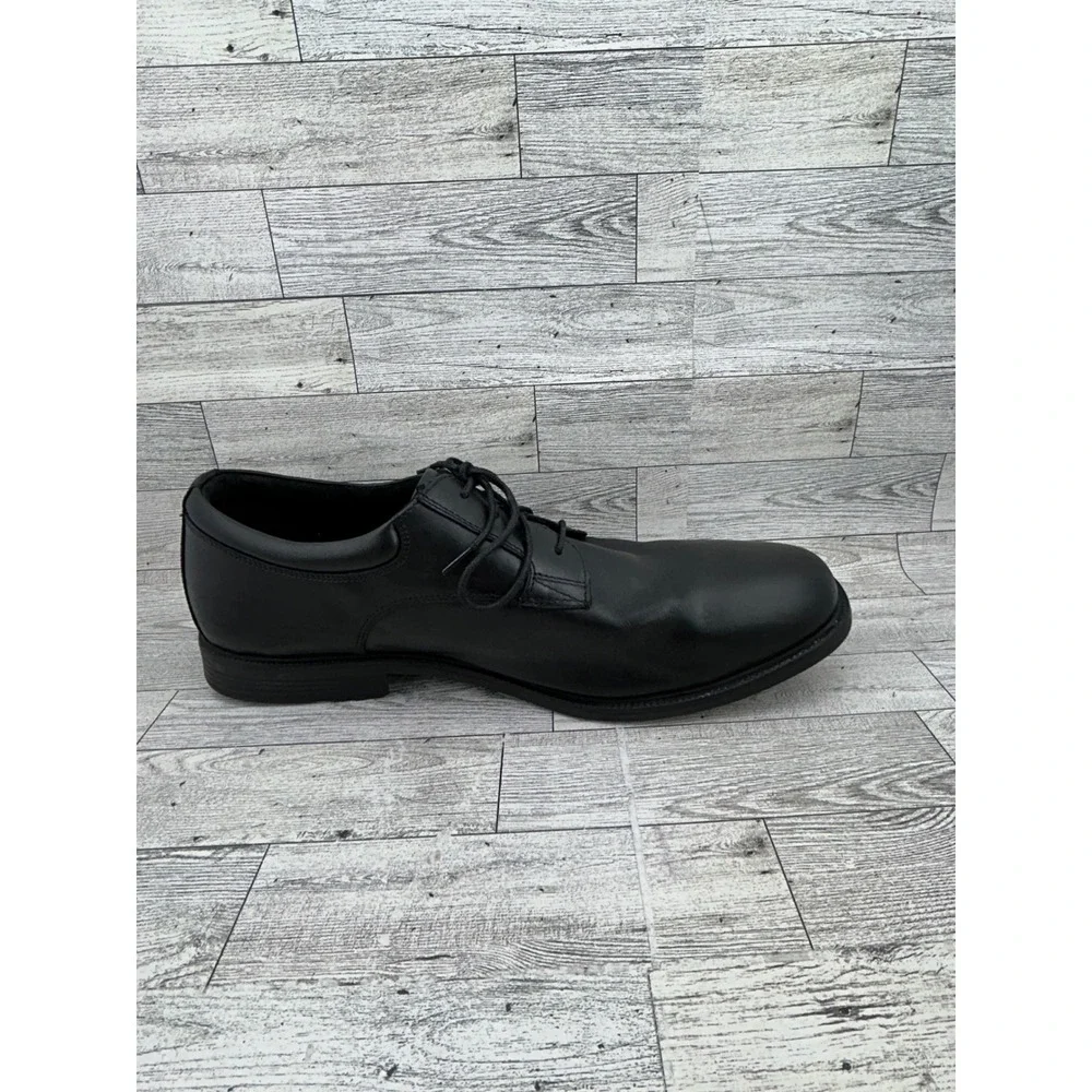 Rockport Men Size 15M‎ Black Leather Hydro-Shield Waterproof Derby Shoes V76115